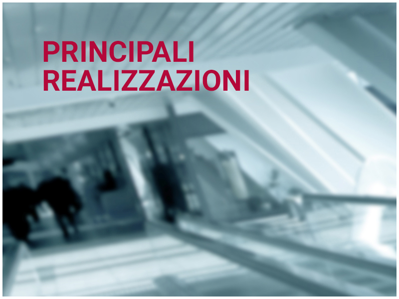PRINCIPALI REALIZZAZIONI
